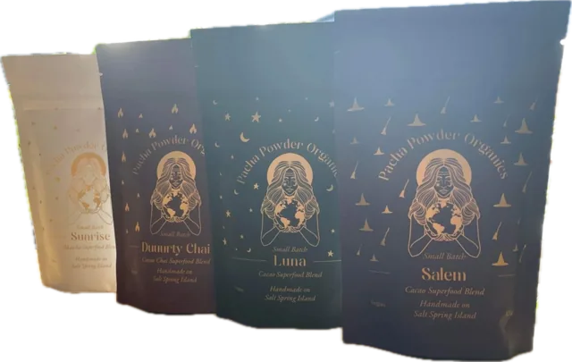Pacha Powder Organics cacao and chai blends